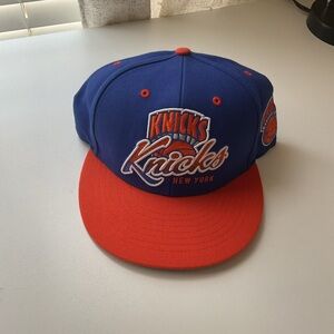 New York Knicks Blue & Orange Snapback Hat